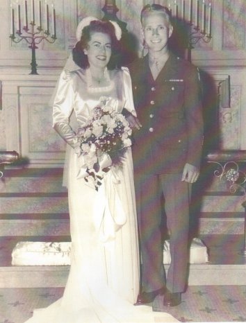 Grace and Leon Christensen - married July 14, 1945